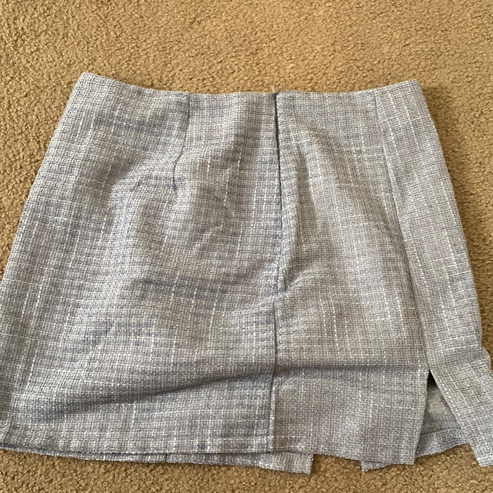Never worn blue mini skirt